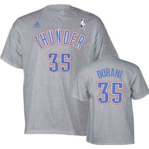  Kevin Durant Grey adidas Player Name and Number Oklahoma 