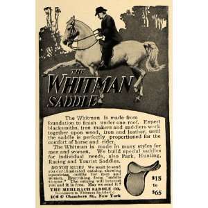  1906 Ad Whitman Saddle Horseback Riding Racing Pricing 