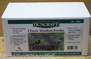 Duncraft Classic Pane Window Bird Feeder #73601 Small  