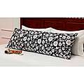 Roxy Alexis Black/ White Floral Body Pillow Cover Was 