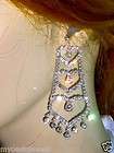AB Austrian Crystal Bridal Chandelier Earrings  