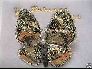 Beautiful Princess Butterfly Brooch Pin West Germany  