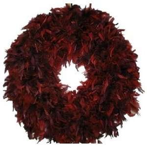 Angelic Dreamz Own Rust and Burgandy Feather Wreath 