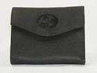 Buxton Genuine Leather Womens Small Mini Trifold Wallet Black Heiress 