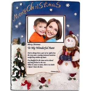  Christmas Gift for Aunt   Our Poem and Snowman Frame   You 