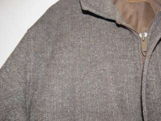 Vintage mens Pendleton tweed brown & gray wool western jacket coat L 