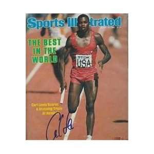 Carl Lewis autographed Sports Illustrated Magazine (Track & Field 