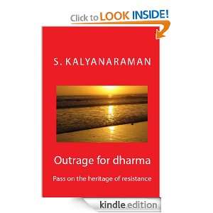 Outrage for dharma S. Kalyanaraman  Kindle Store