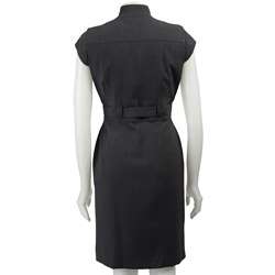Calvin Klein Womens Button front Lux Stretch Dress  