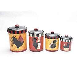   International 4 piece Rise and Shine Canister Set  