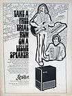 FRAMED 1973 LESLIE SPEAKER MODEL 825 750 PROMO AD.RARE