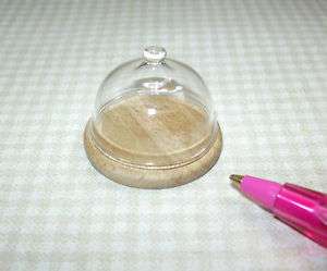Miniature Grenyer Cheese Board w/Glass Cover DOLLHOUSE  