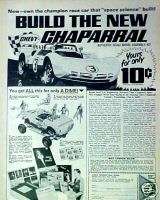 1968 Chevy Chaparral Race Car Model Kit Grand Prix AD  