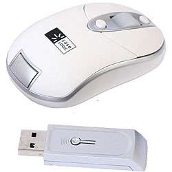 Case Logic White Rubber Wireless Mouse  