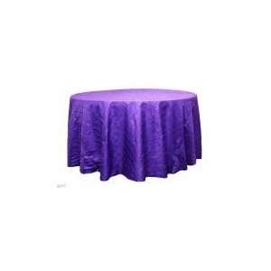  Wholesale wedding Pintuck 132 Round Tablecloth   Purple (clearance 