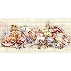 Petite Seashell Treasures Counted Cross Stitch Kit  