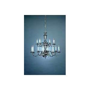   Flemish Chandelier   2742/8 4 / 2742/8 4 SN   Satin Nickel/2742/8+4