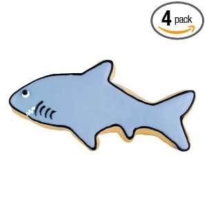 Traverse Bay Confections Hand Decorated Shark Cookie, 3 Ounce Boxes 