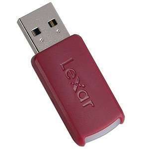  Lexar JumpDrive FireFly 512MB USB 2.0 Flash Drive (Red 