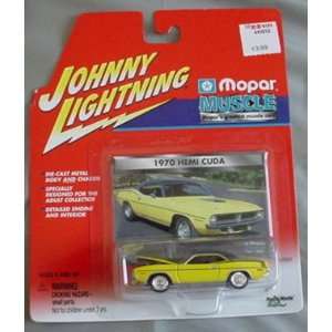  Johnny Lightning Mopar Muscle 1970 Hemi Cuda YELLOW Toys 