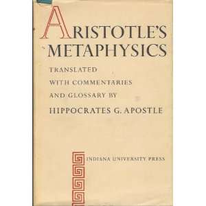  Aristotles Metaphysics Aristotle, Hippocrates G. Apostle 