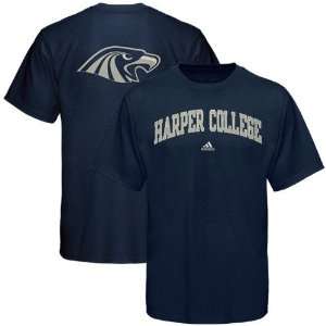   Harper College Hawks Navy Blue Relentless T shirt