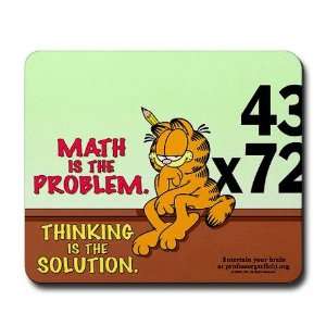  Math Problem Garfield Cat Mousepad by  Sports 