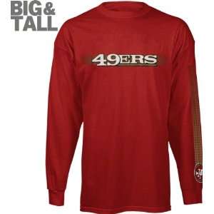  San Francisco 49ers Big & Tall Long Sleeve Solid Jersey T 