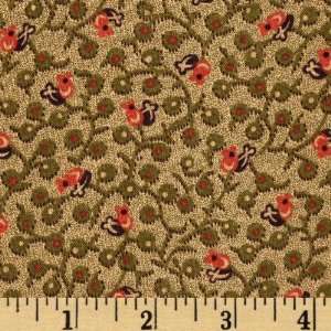   Vines Olive Fabric By The Yard jo_morton Arts, Crafts & Sewing