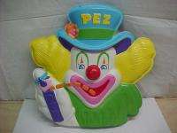 Vintage 70s PEZ store display 3 D clown w.Pilot Rare  