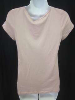 JUICY COUTURE Pink Short Sleeve Ruffle Shirt Blouse SzS  