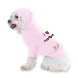  I Love/Heart Investigators Hooded (Hoody) T Shirt with 