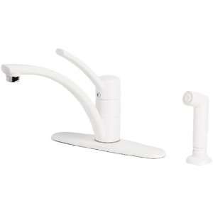  Pfister T34 4NWW One Handle Kitchen Faucet W/Spray   White 