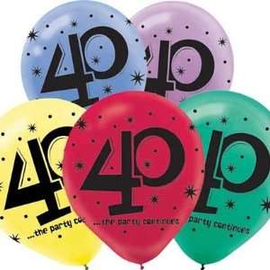  40 Printed 12in Balloon Assortment 20ct Toys & Games