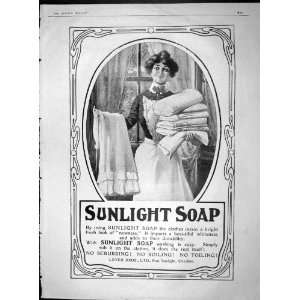   1903 ADVERTISEMENT SUNLIGHT SOAP LEVER BROS SUNLIGHT