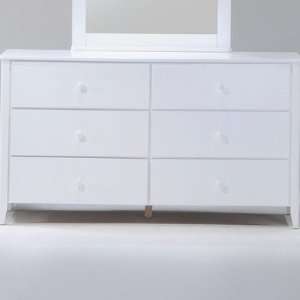  Night & Day YCD ZES 6A WH Zest Six Drawer Dresser in White 