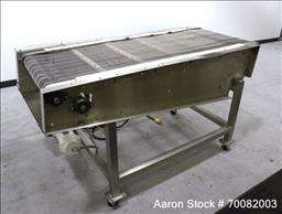 Used  Wire Mesh Cooling Conveyor, 304 Stainless Steel.  