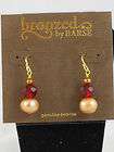 bronzed by barse monte cristo pearl red glass linear drop