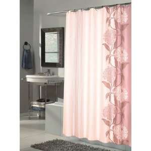   Long Printed Fabric Shower Curtain, 70 Inch by 84 Inch