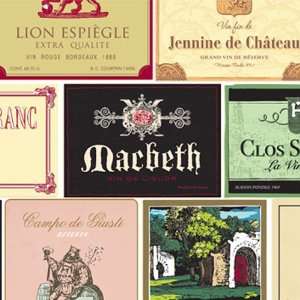  Wine Themed Beverage Napkins   Wine Labels Everything 