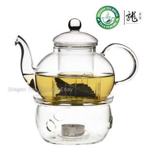 Flat Bottom Clear Glass Teapot Tealight Warmer FH 202B  