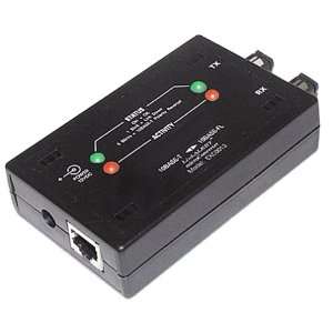  Fiber Optic 10bt Transceiver RJ45f/st Fiber F No Cable 