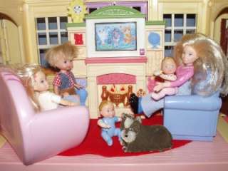 FISHER PRICE LOVING FAMILY TWIN TIME DOLLHOUSE LOADED PEOPLE SUV PETS 