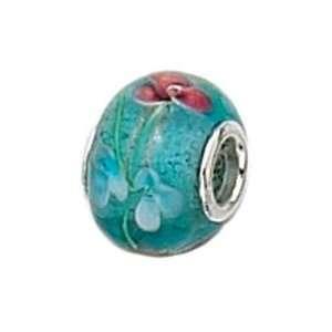  Aqua and Pink Muran Glass Bead Arts, Crafts & Sewing
