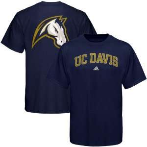   adidas UC Davis Aggies Navy Blue Relentless T shirt