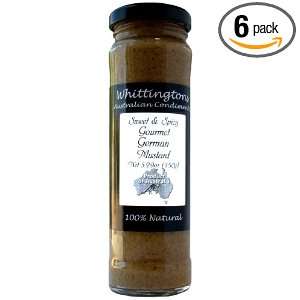 Whittingtons Sweet & Spicy Gourmet German Mustard, 5.29 Ounce (Pack of 