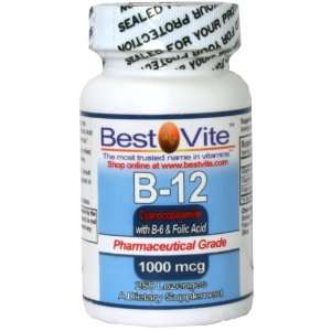  Vitamin B 12 (Cyanocobalamine) 1000mcg SL (250 Lozenges 