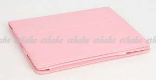 For iPad Leather Case & Stand Cover Bag Pink E1EA6I  