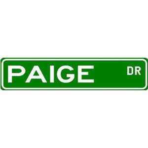  PAIGE Street Name Sign ~ Family Lastname Sign ~ Gameroom 