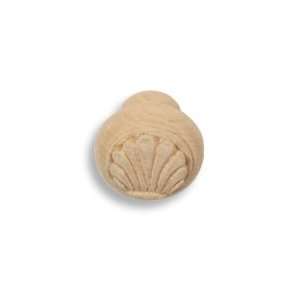 84 1 3/4 in. CKP Brand Gardenia Large Wood Knob, Hand Carved Maple 